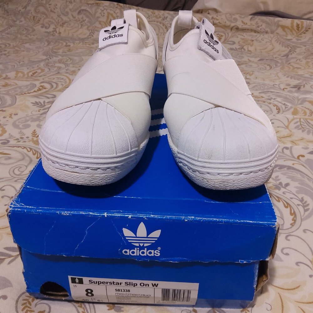 Adidas Superstar Slip On Women's size 8